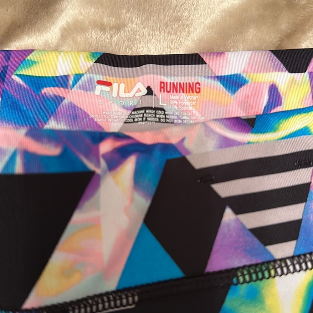 Colorful Fila Geometric Leggings - Picture 7 of 8